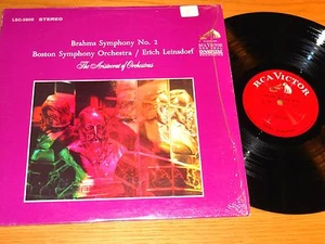 STEREO CLASSICAL LP - BRAHMS/BOSTON SYMPHONY - RCA LSC-2809 - "SYMPHONY NO. 2" - Picture 1 of 1