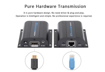 4K 1080P IR Control HDMI Extender Over 60m Network LAN Cat6 Cat6A CAT7 HDCP - Image 1 of 4