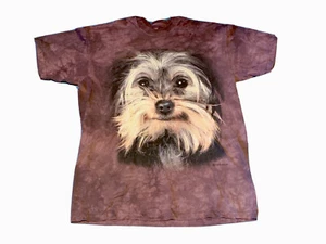 Camiseta The Mountain Yorkshire Terrier Yorkie Cara de Perro Marrón Tie Dye 2011 Grande - Imagen 1 de 7