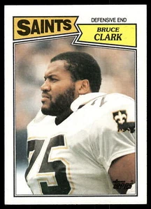 1987 Topps #281a Bruce Clark New Orleans Saints Football Card - Picture 1 of 2