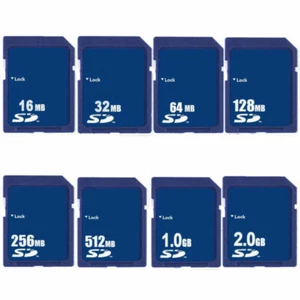 16MB 32MB 64MB 128MB 256MB 512MB 1GB 2GB SD Secure Digital Flash Karta pamięci NOWA - Zdjęcie 1 z 9