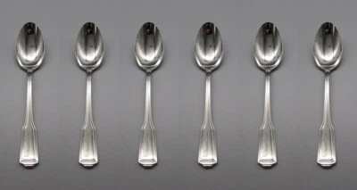 AMERICAN CHIPPENDALE  / WHITNEY / HAMPSTEAD 18/10 Stainless Teaspoons Set of Six - Image 1 of 3