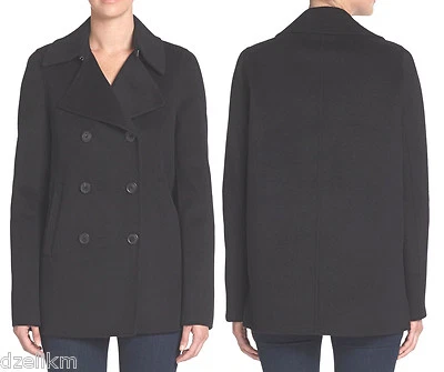NWT $625 Vince Double Face Wool Blend Peacoat Size L - Image 1 of 4