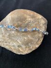 Lapis & Opal Inlay Pendant Southwestern Navajo Sterling Silver Necklace 16" 1427