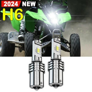 For Kawasaki ATV KFX400 2003-2006 KFX450R 2008-2014 H6 LED Headlight Light Bulbs - Picture 1 of 13