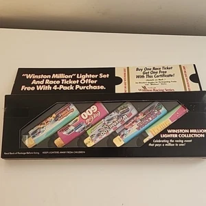 VTG 1993 NASCAR Winston million lighter set NEW 5 Lighters Daytona 500 Coke - Picture 1 of 24