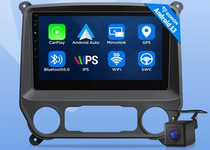 Android 13.0 Car Stereo Radio For 2014-2018 Chevy Silverado GMC Sierra GPS Navi - Picture 1 of 24