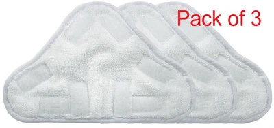 ESHOPPERCITY Pack of 3 Steam Mop X5 Pads Compatible Replacement Pads Washable Triangular Pad