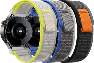 For Samsung Galaxy Watch 42/46mm Active 1/2 S3 Gear Strap Woven Nylon Loop Band