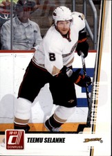 2010-11 Donruss Anaheim Ducks Hockey Card #1 Teemu Selanne