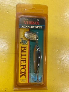 Señuelo de pesca de colección Blue Fox Super Vibrax Rapala Minnow Spin NOS VMS-3 S plateado años 90 - Imagen 1 de 8