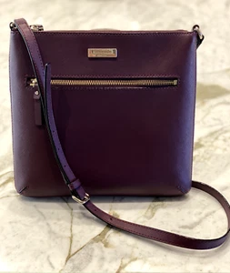 Kate Spade  Crossbody Bag Laurel Way Rima Eggplant Dark Purple - Picture 1 of 19