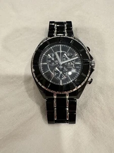 Cerruti 1881 Chronograph Black ceramic wrist watch. No Additional Link. - Picture 1 of 7