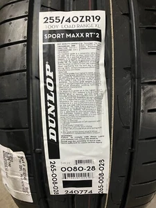 1 New 255 40 19 Dunlop Sport Maxx RT2 Tire - Picture 1 of 5