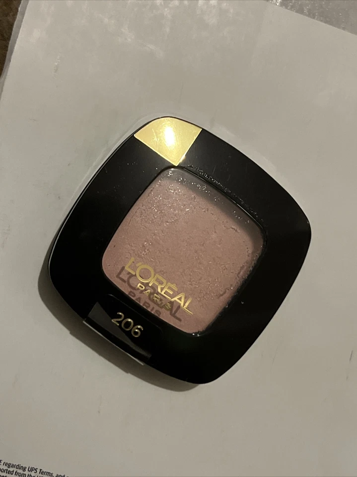 L'Oreal~Lote de 2~Sombra de ojos única rica en colores~#206 Mademoiselle Pink~0,24 oz TOT Foto 1 de 1