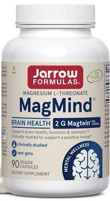 Jarrow Formulas MagMind Cognición y Salud Cerebral - 90 Cápsulas - Caducidad 7/2029 Foto 1 de 3