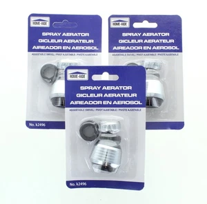 Rotate Swivel Faucet Nozzle Filter Adapter Aerator Diffuser Lot of 3 Water Tap - Picture 1 of 4