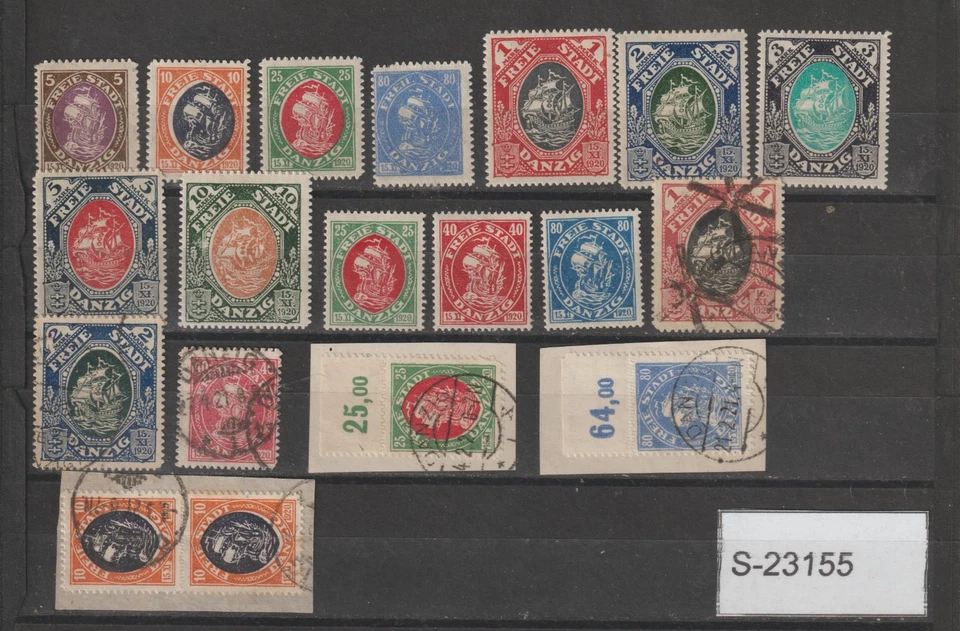 Germany Danzig 1921 mixed lot  S-23155 - Image 1 of 1