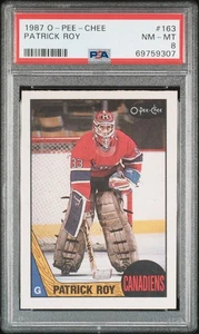 1987 O-Pee-Chee Patrick Roy #163 PSA 8 - Picture 1 of 2