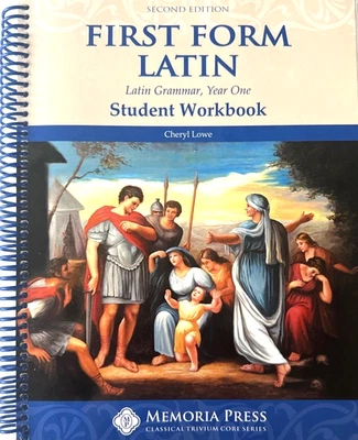 FIRST FORM LATIN 2nd Ed. Latin Grammar, Year One Student Workbook *MINT* - Image 1 of 2