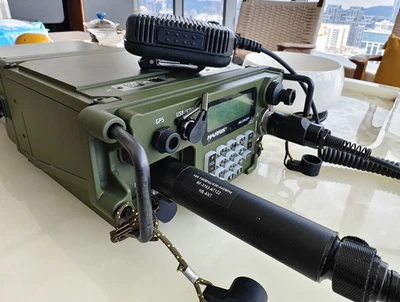FCS PRC 117G Radio Military Surplus Vehicle Radio with Handmic Replica In Box - Image 1 of 4