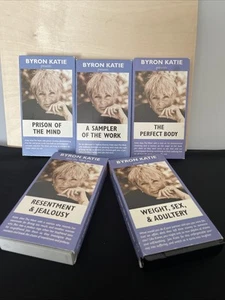 Byron Katie set of VHS body, mind, Weight, Sample Of The Work, Resentment - Picture 1 of 3