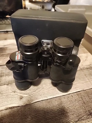 Vintage Binolux Binoculars 7x35 w/ Carry Case & Strap No. 11436 Birding Sports - Image 1 of 4