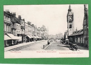 High Row Darlington Railway Station pc 1903 Squared Circle postmark Ref H608 - Picture 1 of 2