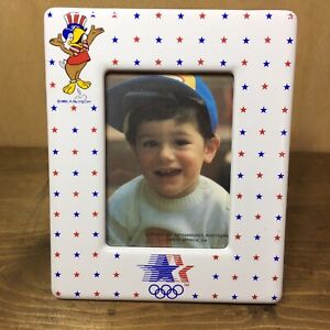 1984 Olympics Ceramic Picture Frame Sam Eagle Photo