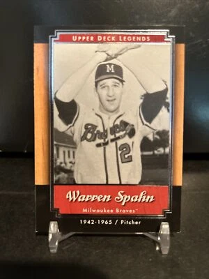 2001 Upper Deck Legends Warren Spahn Milwaukee Braves #48 - Image 1 of 2