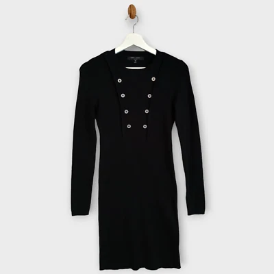 Vestido de alta costura Romeo Juliet para mujer mediano negro tejido ceñido al cuerpo suéter elástico Foto 1 de 4