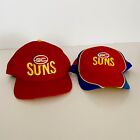 Lot of 2 Gold Coast Suns AFL Mens Snapback Hats