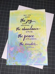 Tarjeta de Pascua Hallmark DaySpring Alegría Abundancia Paz Maravilla Amor de Dios Número 6:24 - Imagen 1 de 8