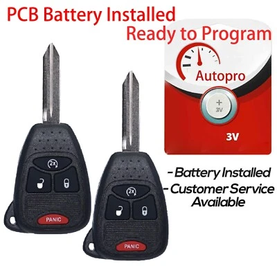 2 para Jeep Patriot Wrangler 2010-2017 brújula llave abatible mando a distancia OHT692713AA Foto 1 de 4