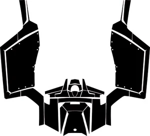 2011 2016  Polaris 800 2 DOOR Decal Graphic Kit Wraps PLARIS ALU Vector Template - Bild 1 von 1