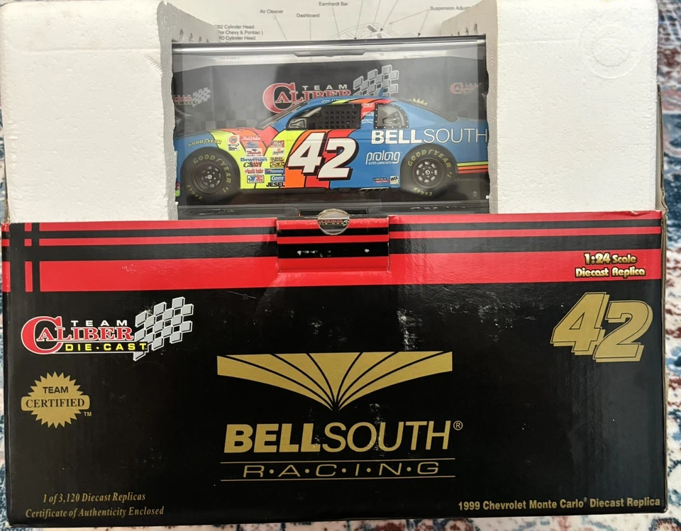 1999 Team Sabco Joe Nemechek autografado edição limitada fundido - Imagem 1 de 1