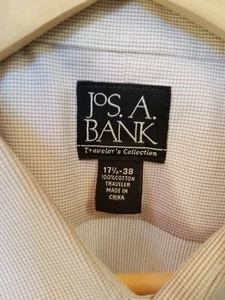 Brooks Brothers Beige Check Non Iron Dress Shirt Size 18 38 - Picture 1 of 3