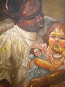 John Doyle "Black and White" Oil on Canvas Painting 36" X 24" Charleston SC - Picture 1 of 4
