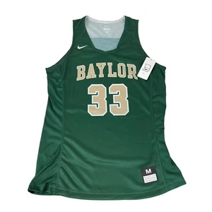 Nike Baylor Bears Basketball Jersey Womens Medium Green Gold #33 Dri Fit Logo - Picture 1 of 11