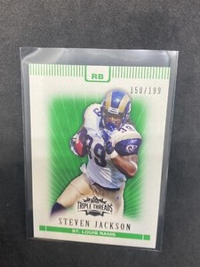 2007 Topps Triple Threads Emerald Rams Football Card #27 Steven Jackson /199