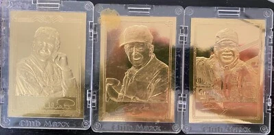 lot of 3 NASCAR Gold Leaf 22 Karat Club maxx cards Allison, Jarrett & Elliott - Image 1 of 2