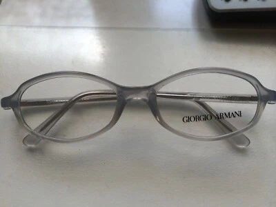 GIORGIO ARMANI EYEGLASSES FRAMES GA 2010 CLEAR TRANSPARENT BLUE ACETATE NEW CASE - Image 1 of 3