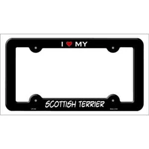 Marco de matrícula de metal Scottish Terrier novedad - Imagen 1 de 1