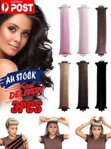 3Pcs Heatless Curling Rod Headband No Heat Wave Hair Curlers Sleep Overnight SVN - Picture 1 of 21