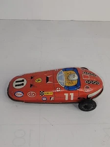 Vintage Tin Friction Ferrari Race Car Indy Racer Formula 1 STP Esso #11 Japan - Picture 1 of 3