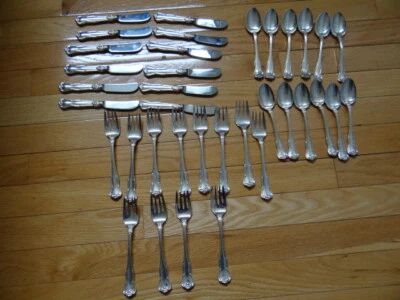 Superb 36 Piece Sterling Silver Desert Flatware By Tiffany & Co Provence Pattern - Imagem 1 de 4