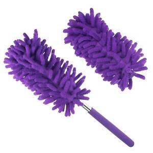 11" to 31" Cleaning Duster Extendable Chenille with Replacement Purple 1 Set