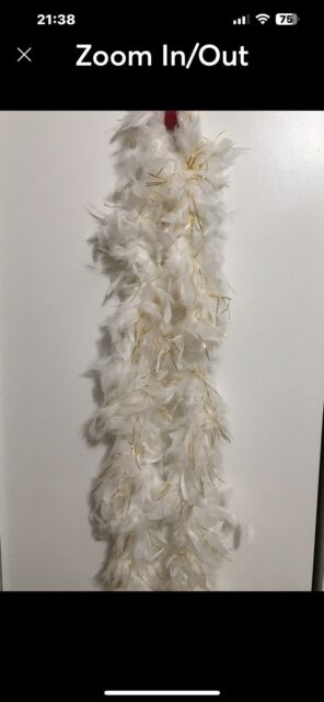 Boas de plumas blancas de 6.6 pies, boa de plumas de pavo para disfraz,  decoración de disfraces, manualidades, plumas para niños, adultos, baile