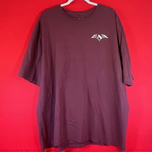 WB100 Batman T-Shirt. NEW. Maroon Size XL - Picture 1 of 4