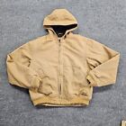 Vintage Timberland Weathergear Hooded Jacket Mens M Beige Authentic Style# 11208